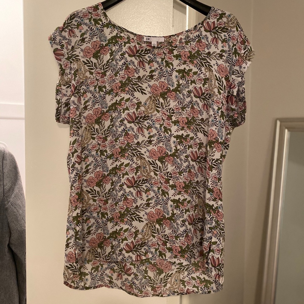 Floral Blouse- Short Sleeve